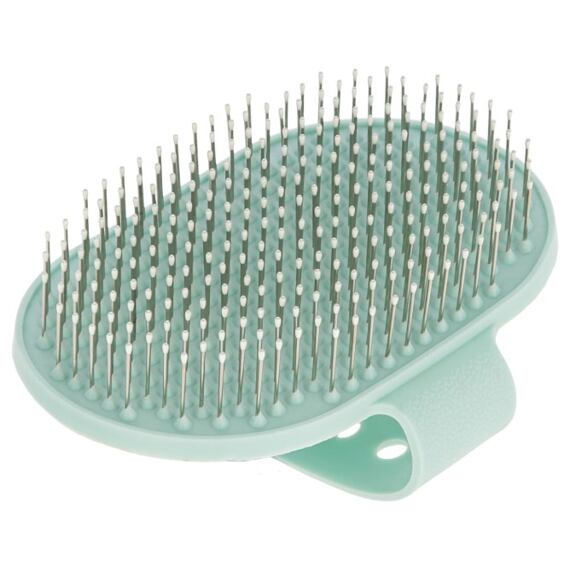 Kartáč Premium Care Curry Comb pro psy, 13 x 8 cm, tyrkysový