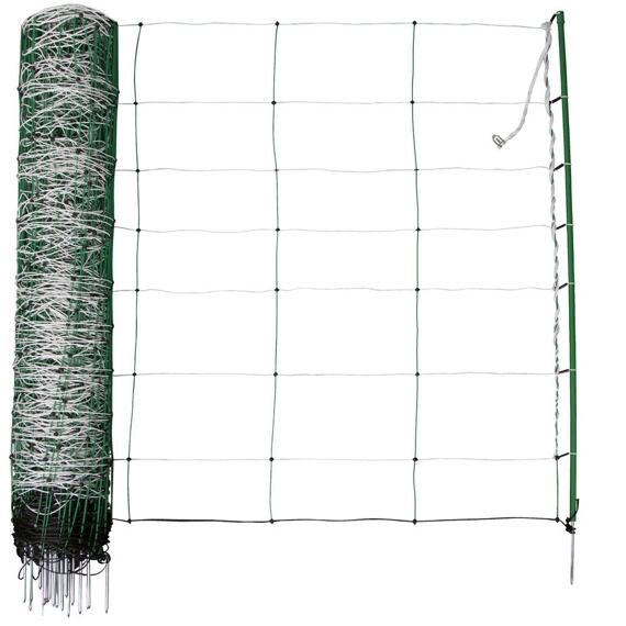 Síť pro ovce TitanNet, výška 90 cm, délka 50 m, jednoduchý hrot, zelená